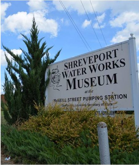 Shreveport Water Works Museum sign